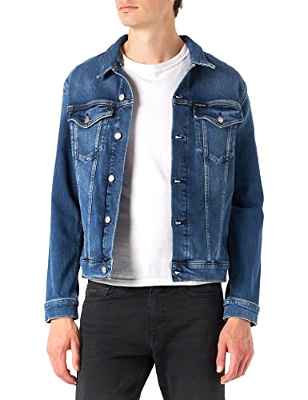 Calvin Klein Jeans Modern Essential Jacket Chaquetas Vaqueras, Denim Dark, XXL para Hombre
