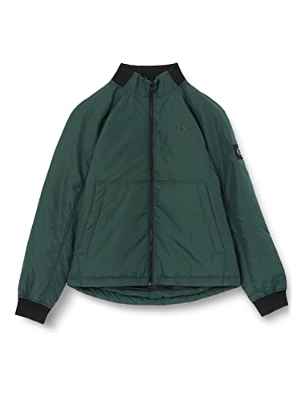 Calvin Klein Jeans Padded Harrington Jacket Chaquetas Acolchadas, Verde (Algas oscuras), XL para Hombre
