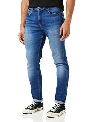 Calvin Klein Jeans Slim Taper Jeans, Denim Dark, 30W/32L para Hombre