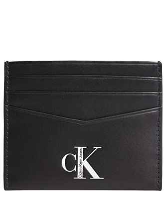 Calvin Klein Jeans Sport Essentials 6ccb-Funda para Tarjetas, Accesorio de Viaje-Billetera Plegable para Hombre, Black, Talla única