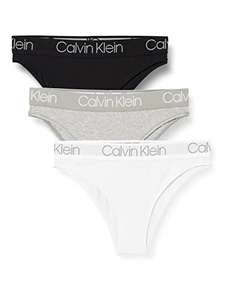 Calvin Klein Women Carrusel 3-Pack Tanga, Costa/Blanco/Raya