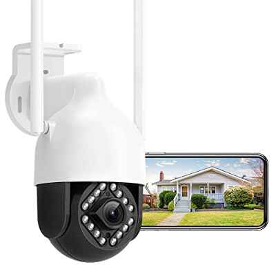 Camara de Vigilancia Exterior, Netvue Cámara de Seguridad 1080P, Camara IP Exterior WiFi 5dBi, Visión Nocturna, Audio de 2 Vias, Detección de Movimiento, Compatible con Alexa