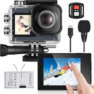 Cámara Deportiva 4K con Pantalla táctil