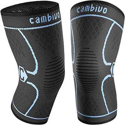 CAMBIVO Rodilleras Menisco y Ligamento, 2 x Rodilleras Deportivas Compresion para Gym, Voleibol, Futbol, Baloncesto, Desgarro de Menisco, Rodilleras Aliviar el Dolor en Articulaciones