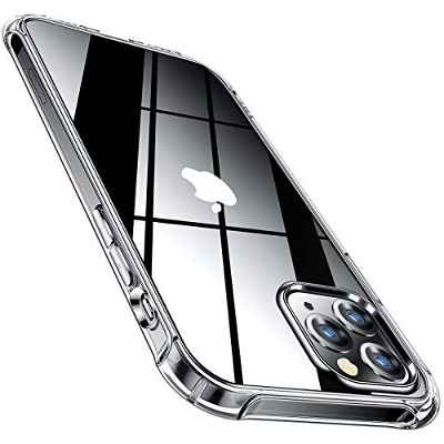 CANSHN Funda de Transparente para iPhone 12 Pro y 12 [Ultra Slim] con Reforzado Esquinas de Delgada TPU Suave que Absorbe Los Golpe, Funda para iPhone 12 y iPhone 12 Pro 6,1'' (5G 2020) - Transparente