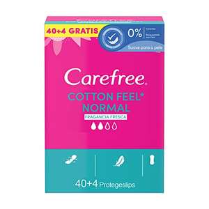 Carefree Salvaslip Cotton Fragancia Fresca 44 unidades 120 g (3 paquetes)