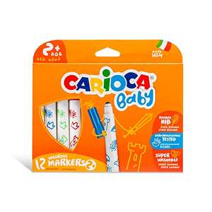 Carioca Baby - Rotuladores super lavables para bebé - 12 unidades - Amazon