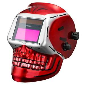 Casco De Soldadura Oscurecimiento AutomáTico con Gran Pantalla de Gama Amplia de Sombra Ajustable 4/9-13 para Mascarilla de Mig