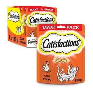 Catisfactions snacks gatos, pollo 4 x 180g