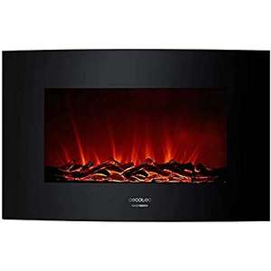 Cecotec Chimenea Eléctrica Ready Warm 3500 Curved Flames. 2000 W, Tamaño 35",