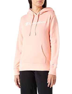 Champion American Classics Big Logo, Sudadera con capucha, para Mujer, Salmón, XL