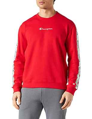 Champion American Tape Crewneck, Sudadera, para Hombre, Rojo, S