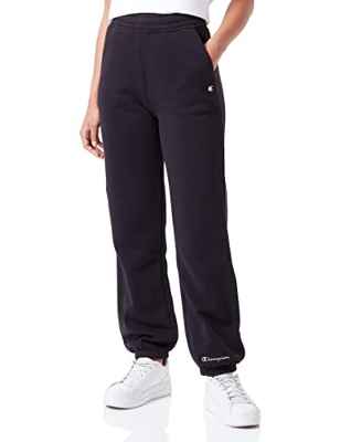 Champion Eco Future-Fleece Elastic Cuff Pantalones Deportivos, Negro, L para Mujer