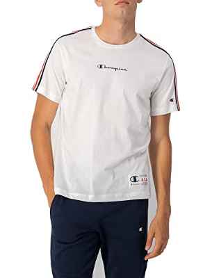 Champion Sport Tech S-S Camiseta, Blanco, XXL para Hombre
