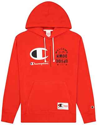 Champion X Stranger Things Sudadera con capucha Sudadera con capucha Unisex-Adulto, Rojo (RS033), S