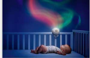 Chicco Proyector Oso Polar 2en1Proyección Mágica Aurora Boreal, 30 Minutos de Música Clásica, Sonidos de Naturaleza, +0 Meses