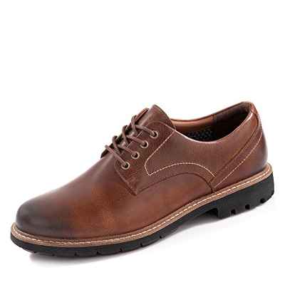Clarks Batcombe Hall Derby - Zapatos de Cordones para Hombre, Marrón (Dark Tan Lea), 41.5 EU
