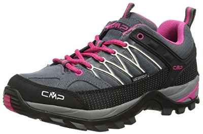 CMP Rigel Low Wmn Trekking Shoe WP, Zapatillas de Senderismo Mujer, Grey-Fuxia-Ice, 40 EU