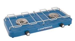 Cocina de Campingaz Base Camp Double Flame Azul con 2 Quemadores de 1.600 W Camping