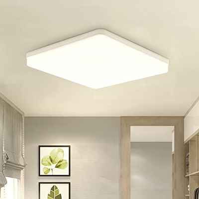 Combuh Plafón LED 48W 4320Lm Fácil de Instalar Modernos Lampara de Techo para Dormitorios Salones Cocina Blanco Natural 4000K Redondo Ø30CM