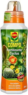 COMPO Fertilizantes para cactus, plantas crasas y suculentas, Fertilizante líquido con potasio, 500 ml