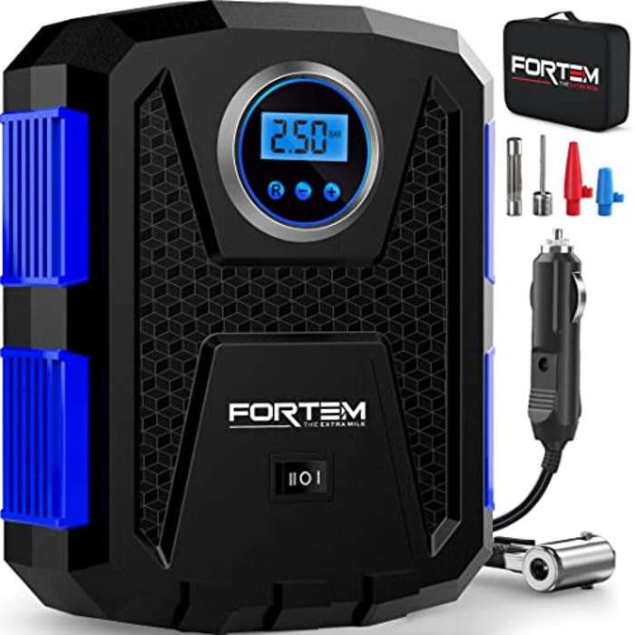 Compresor de Aire Portátil 12V con luz LED