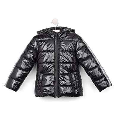 Conguitos Deneb Chaqueta Acolchada, Negro, Normal para Niñas