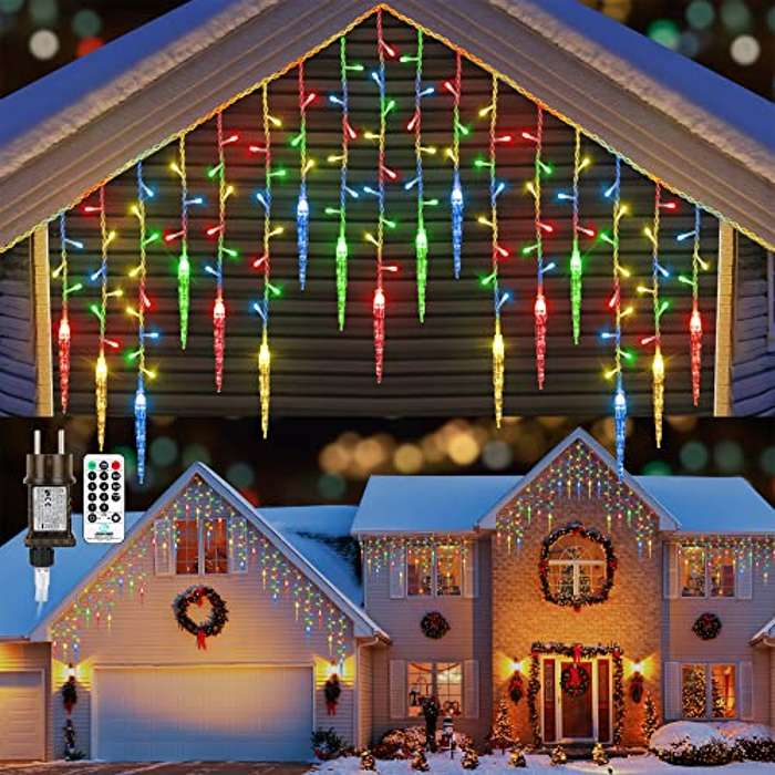 Cortina luces LED navideñas 9m