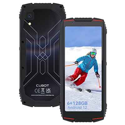CUBOT King Kong Mini 3 Móvil Resistente- Smartphone Android 12 de 4.5" HD Display, 6GB RAM+128GB ROM, Cámara de 20MP+5MP, Batería de 3000mAh, Negro