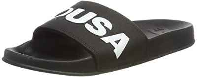 DC Shoes DC Slide, Zapatos de Playa y Piscina Hombre, Negro (Black/White BKW), 44.5 EU