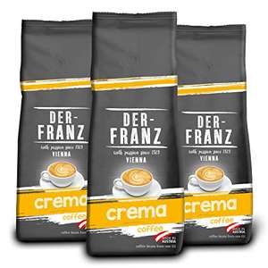 Der-Franz Crema Café, granos enteros, 3 x 500 g