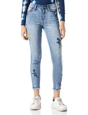 Desigual Denim_Boston Jeans, Azul, 46 para Mujer