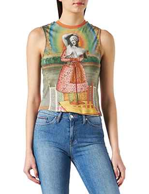 Desigual TS_Dharma Camiseta, Multicolor, L De Las Mujeres