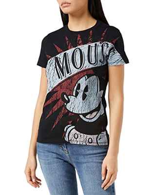 Desigual TS_Mickey Boom Camiseta, Negro, L para Mujer