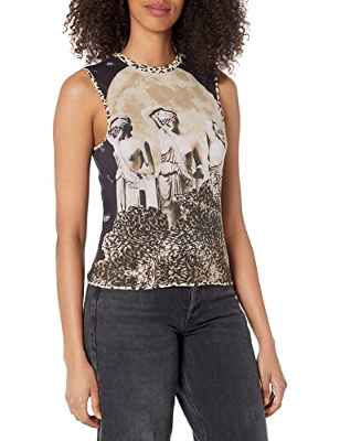 Desigual TS_Nueva Orleans Camiseta, Black, M De Las Mujeres