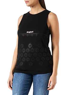 Desigual TS_Tulum Camiseta, Black, XL para Mujer