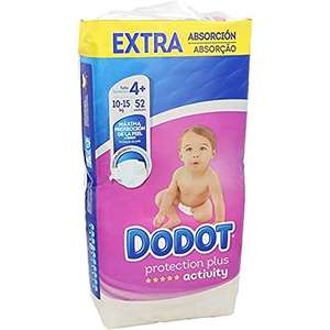 Dodot - Paquete con 52 pañales desechables, unisex, talla 4+ (10-15 kg)