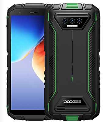 DOOGEE Android 12 Teléfono Resistente S41 Pro, Octa Core 4GB+32GB (1TB Expandible), Batería 6300mAh, Cámara Triple 13MP, IP68 Impermeable Móvil Smartphone Antigolpes Dual SIM, 5.5 '' HD+, NFC Verde