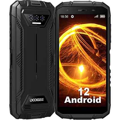 DOOGEE S41 Pro Movil Resistente Agua y Golpes, 6300mAh Batería, Android 12, 7GB +1TB Ampiable, Telefono Movil Libre 4G, Triple Cámara de 13MP, 5.5 Pulgadas Moviles Antigolpes, NFC/Face ID/GPS, Negro