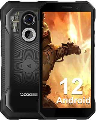 DOOGEE S61 Pro (2022) Movil Resistente, Android 12 Smartphone Todoterreno, 6GB+128GB (Ampliable 512GB) 48MP+20MP Visión Nocturna Cámara, 5180mAh Batería Teléfono Móvil 6 Pulgadas, IP68 IP69K/NFC/GPS