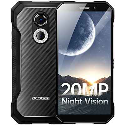 DOOGEE S61 Teléfono Móvil Resistente (2022) Android 12 6GB+64GB Movil Irrompible, 20MP+20MP Visión Nocturna, 6.0" HD+ Moviles Antigolpes, 5180mAh IP68 Impermeable/Octa Core/4G Dual SIM/NFC/OTG, Kevlar