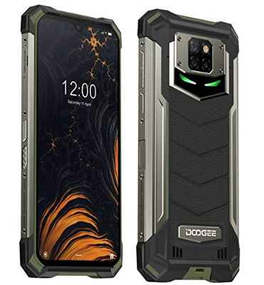 DOOGEE S88 Plus(6GB+128GB) Smartphone Resistente 10000mAh Batería, Cámara Cuatro 48MP, Octa-Core Android 10, 6.3"FHD+ Corning Gorilla Glass, Carga Inalámbrica, IP68 Teléfono Móvil Antigolpes Negro