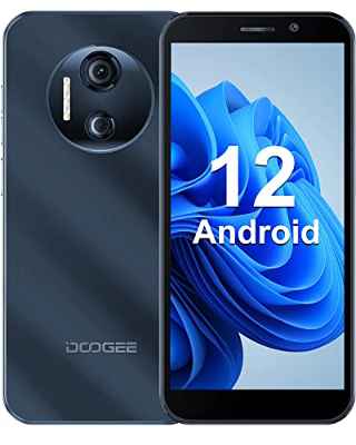 DOOGEE X97 Pro [2022] Telefono Movil Baratos 4GB RAM+64GB ROM, 4200mAh Batería, 256GB(SD), Android 12 Smartphone 4G Dual SIM, 6.0" HD+ Telefono Barato Doble Cámara 12MP, NFC/GPS/OTG/Face ID-Negro