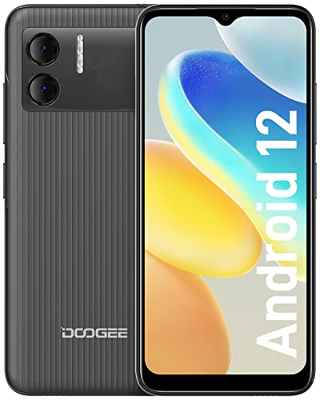 DOOGEE X98 Pro Teléfono Móvil Libre, 6.52" HD Pantalla, 9GB+64GB(Ampliado a 1TB), Smartphone Android 12, Batería 4200mAh, Doble Cámara 12MP OTG Dual SIM 2.4G/5G WiFi Gris