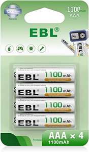 EBL AAA Baterías Recargables de 1100mAh (4 Unidades)