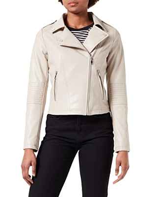 edc by Esprit 022CC1G303 Chaqueta, 295/beige Crema, XL para Mujer