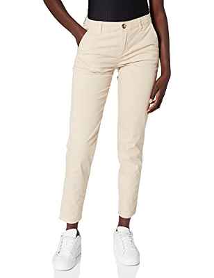 edc by Esprit Stretch Chino Pima Pantalones, Beige (Beige 270), 42W / 30L para Mujer