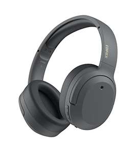 Edifier W820NB Plus Auriculares con Cancelación Activa de Ruido Híbrida - Audio Inalámbrico - Bluetooth V5.2, Gris