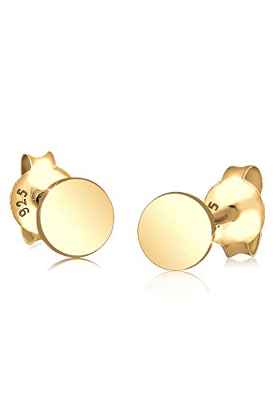 Elli Pendientes Plata Esterlina 925 Bañado en Oro Pendientes Elegante