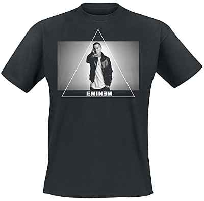 Eminem Triangle tee - Camiseta para Hombre, diseño de Rapero, Negro, XL